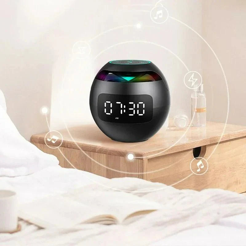 Cyfrowy budzik z głośnikiem Bluetooth i wyświetlaczem LED