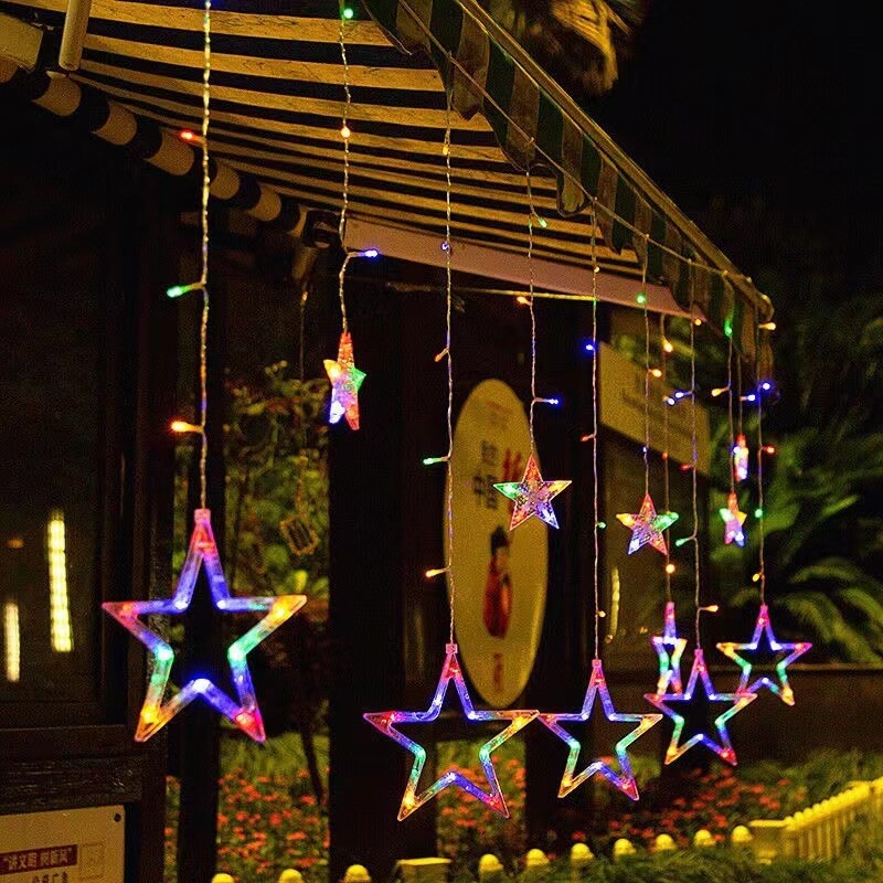 Solarna girlanda świetlna gwiazdy i księżyce