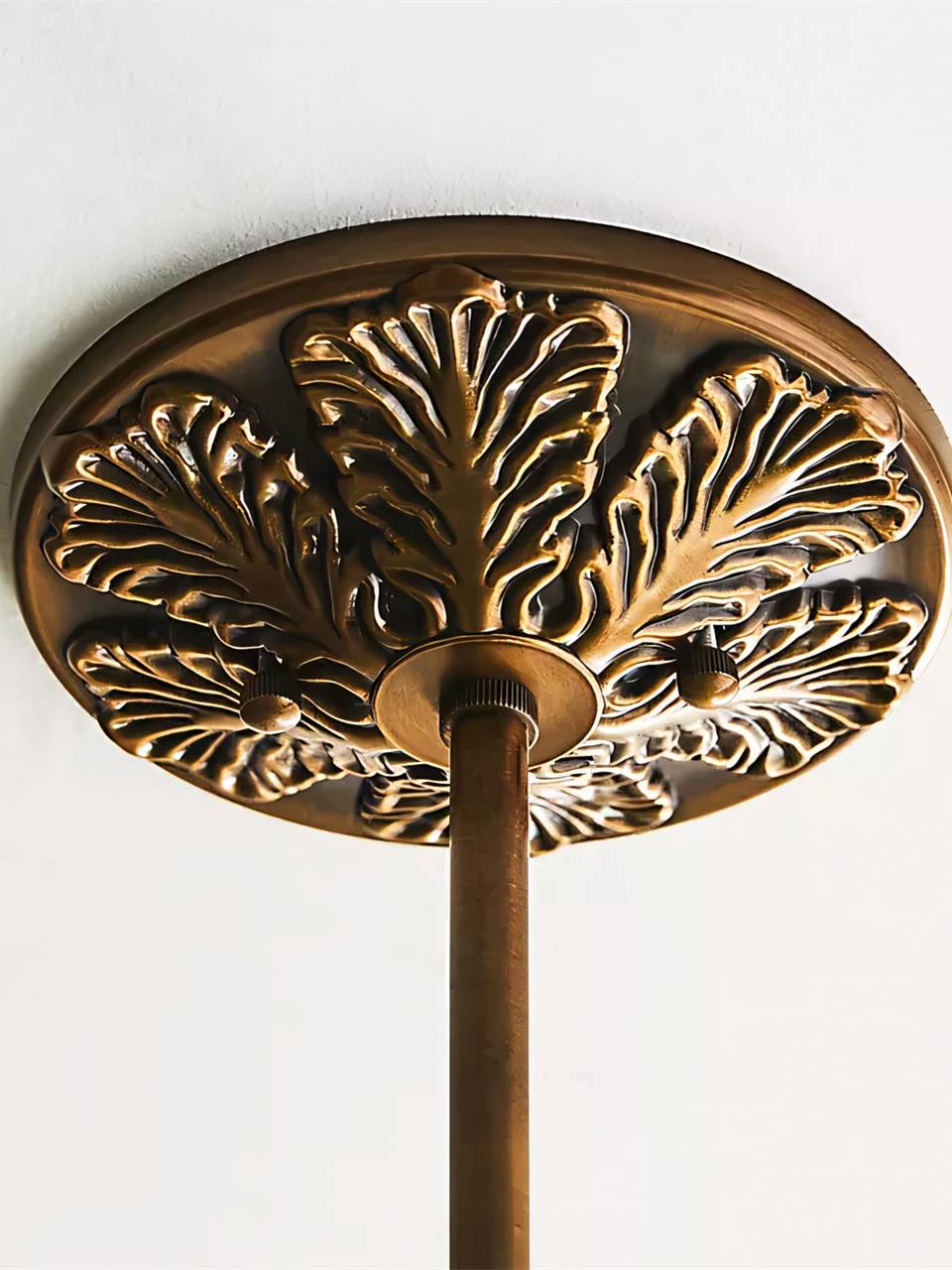 Klasyczna lampa wisząca w kształcie dyni szklana półpłaska