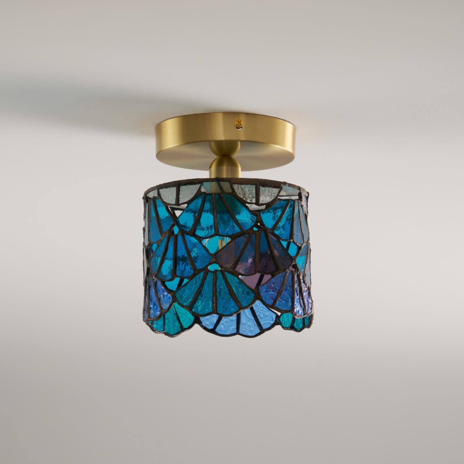 Stained glass ceiling lamp