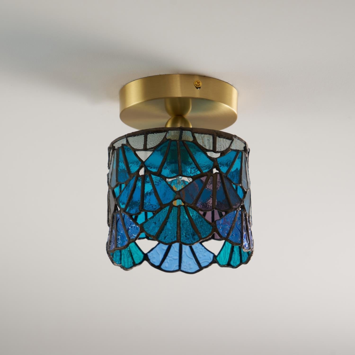 Stained glass ceiling lamp