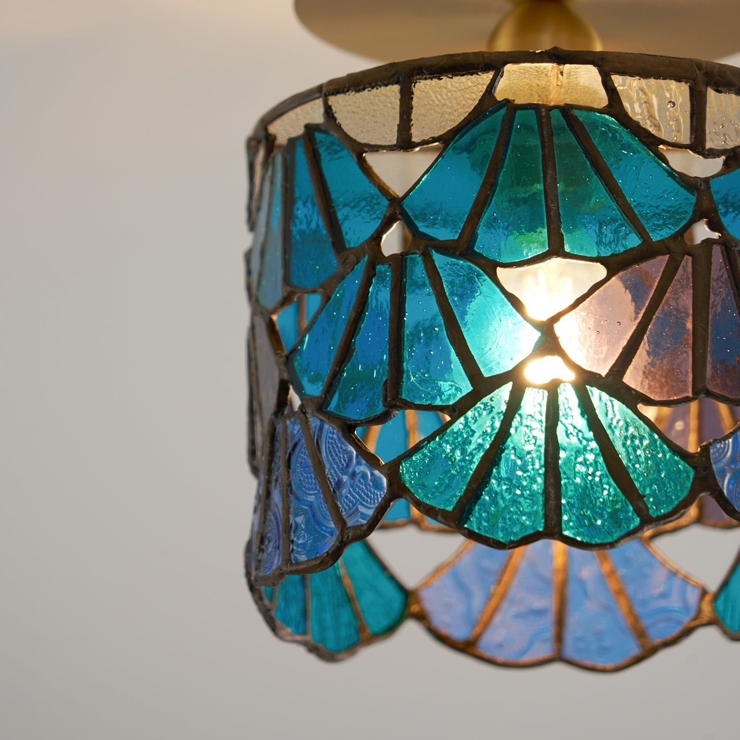 Stained glass ceiling lamp
