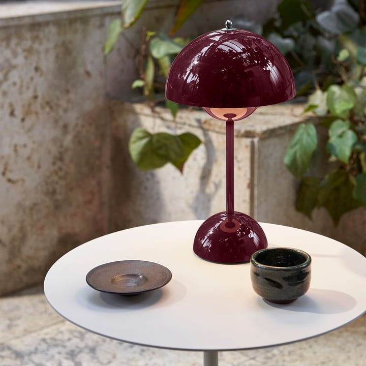 Kultowa lampa stołowa w stylu retro grzyba