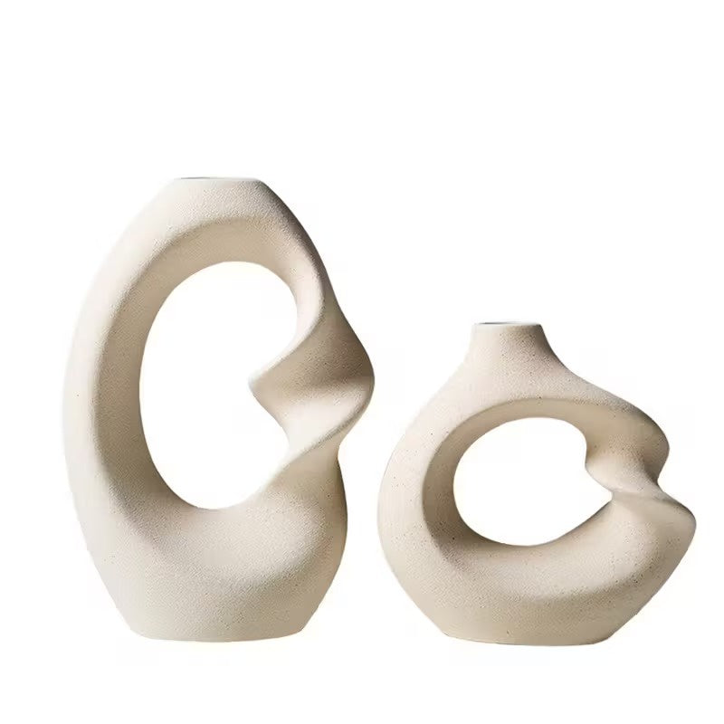 Zestaw Dwóch Wazonów Ceramicznych
