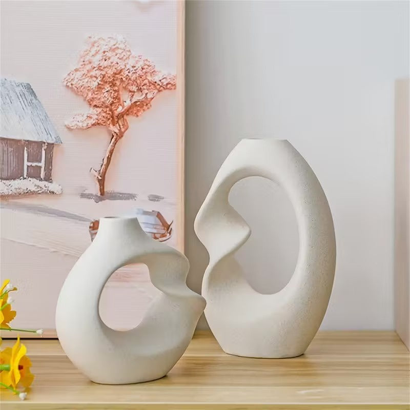 Zestaw Dwóch Wazonów Ceramicznych