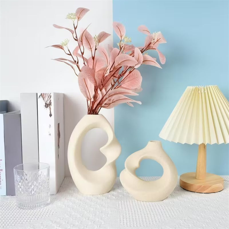 Zestaw Dwóch Wazonów Ceramicznych