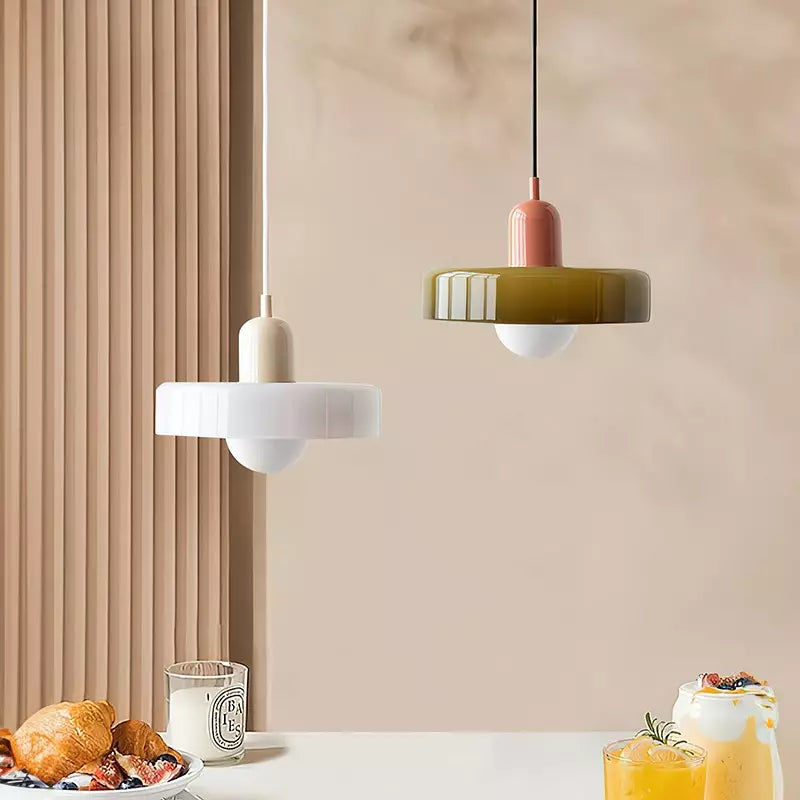 Colorful Modern-Style Glass Pendant Ceiling Light