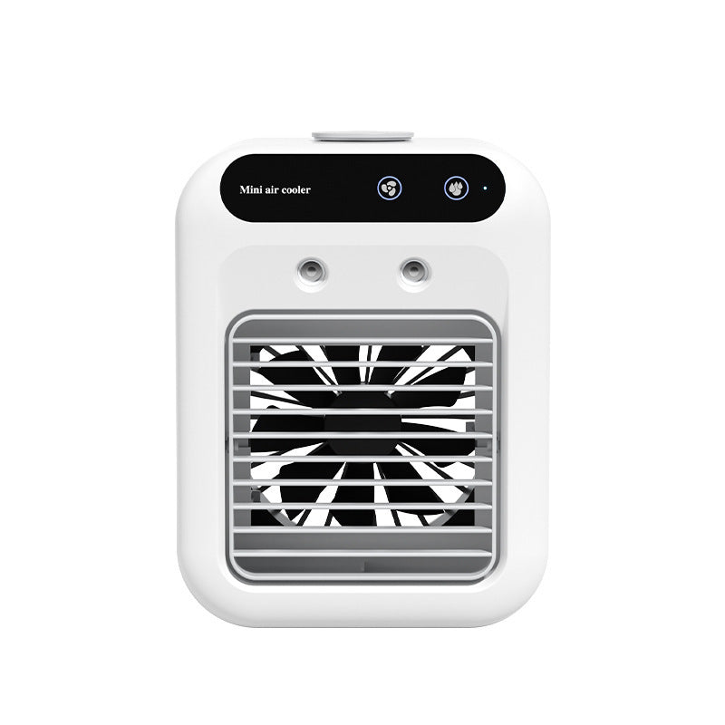 Portable mini air cooler with front outlet