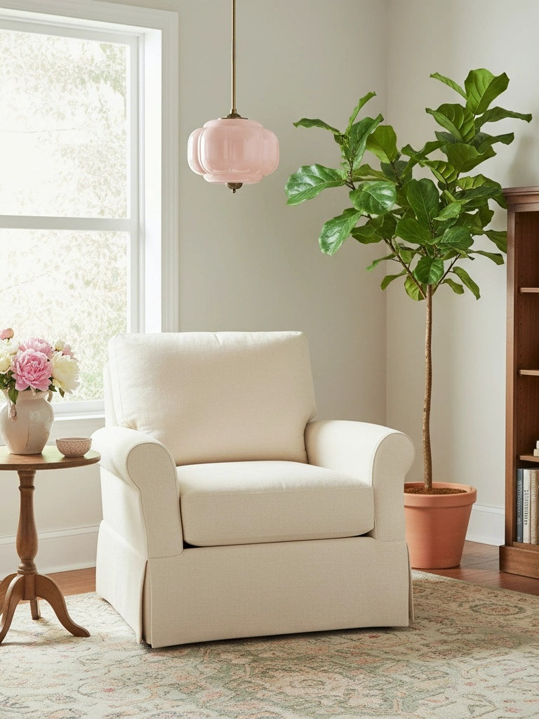 Klasyczna lampa wisząca w kształcie dyni szklana półpłaska