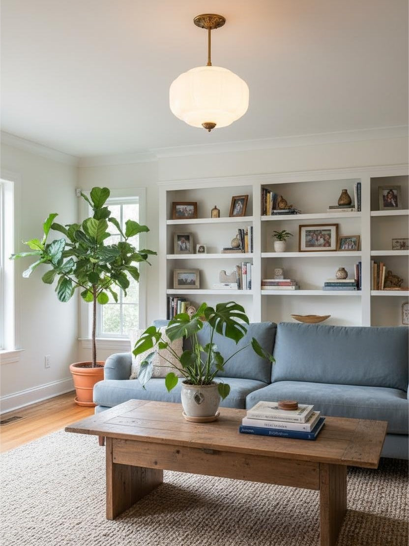 Klasyczna lampa wisząca w kształcie dyni szklana półpłaska