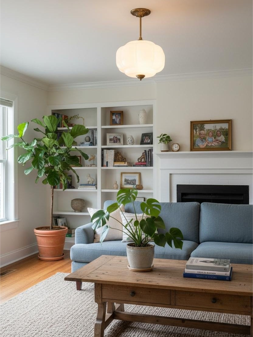 Klasyczna lampa wisząca w kształcie dyni szklana półpłaska