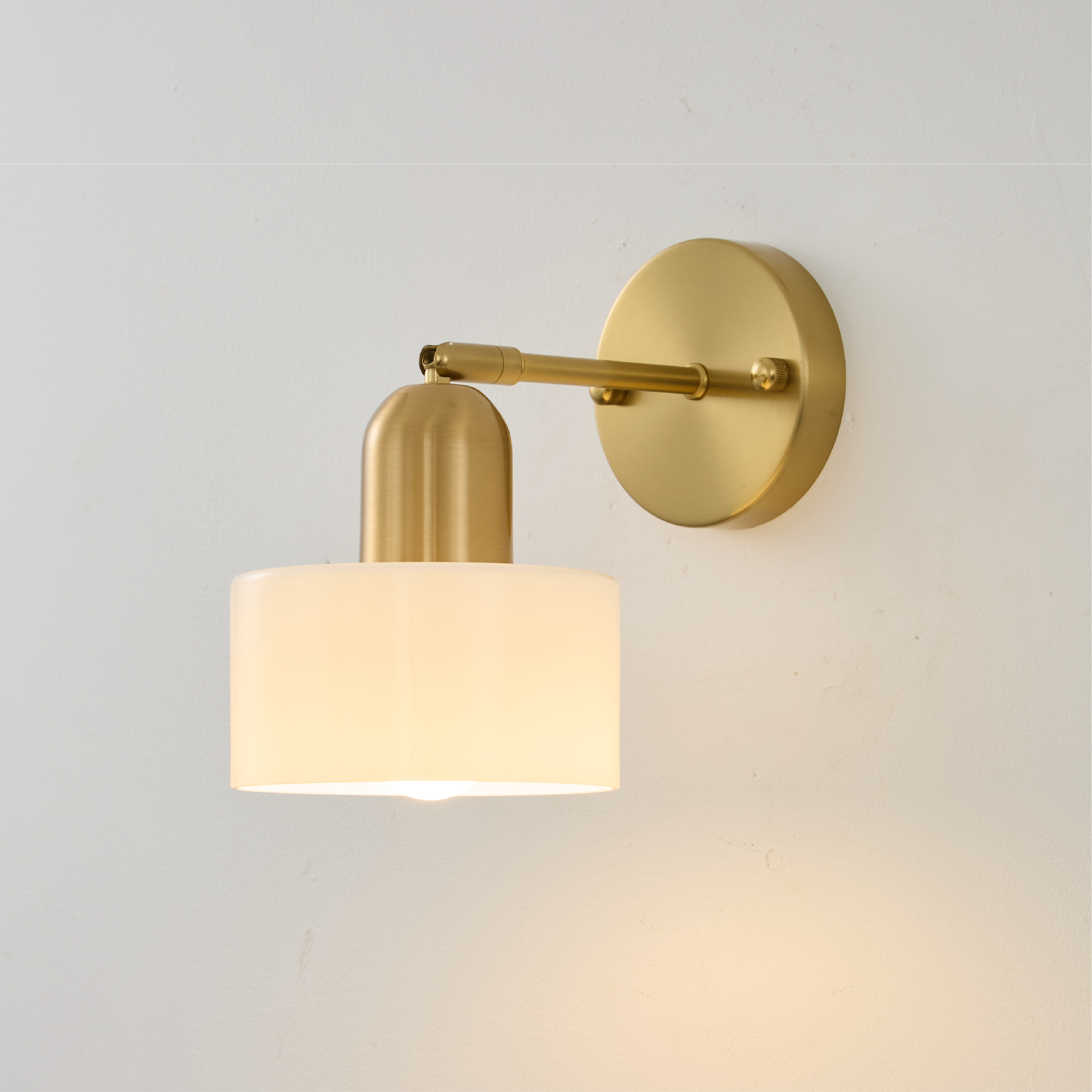 Klasyczny kolorowy szklany kinkiet Bauhaus