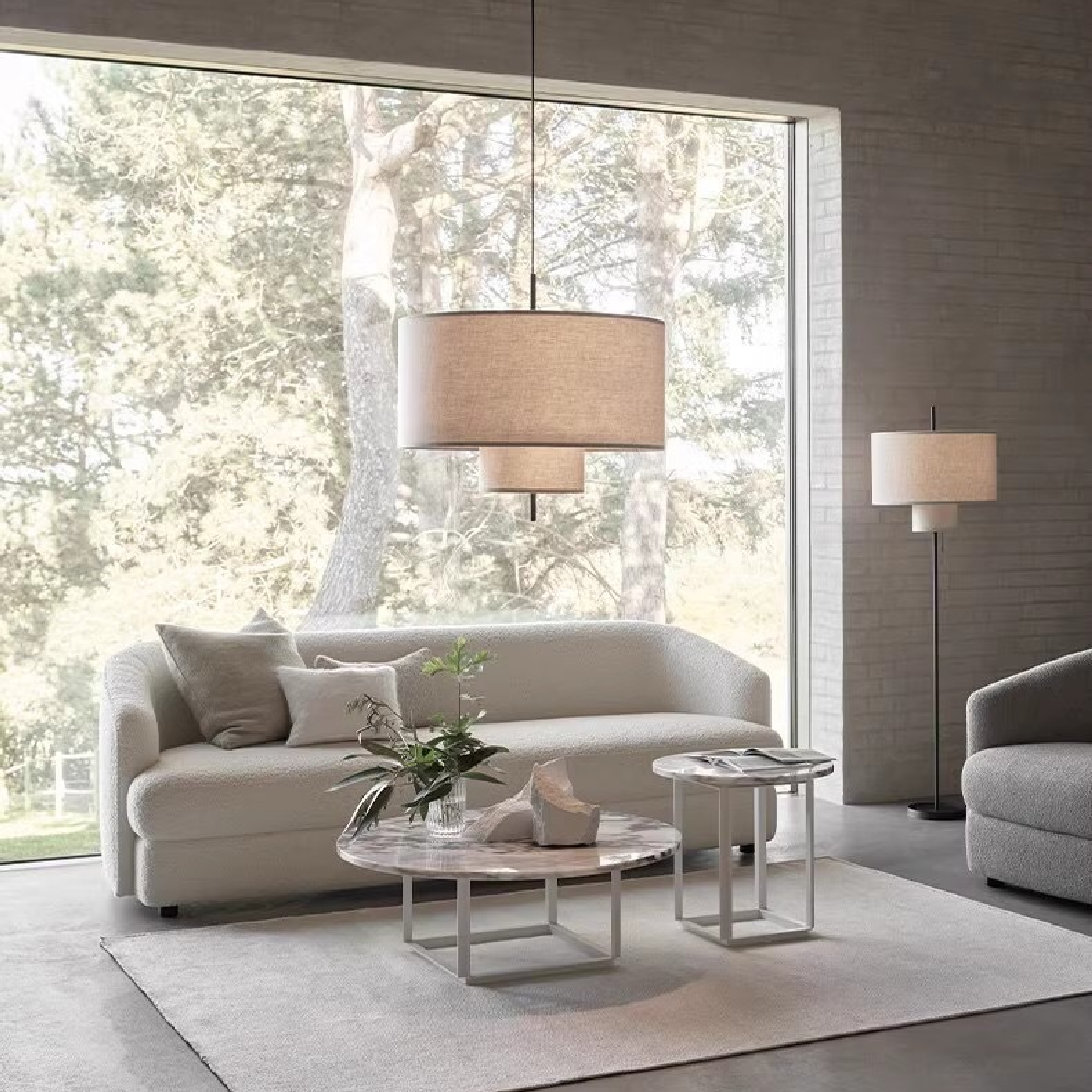 Estetyczna lampa wisząca z jedwabiu