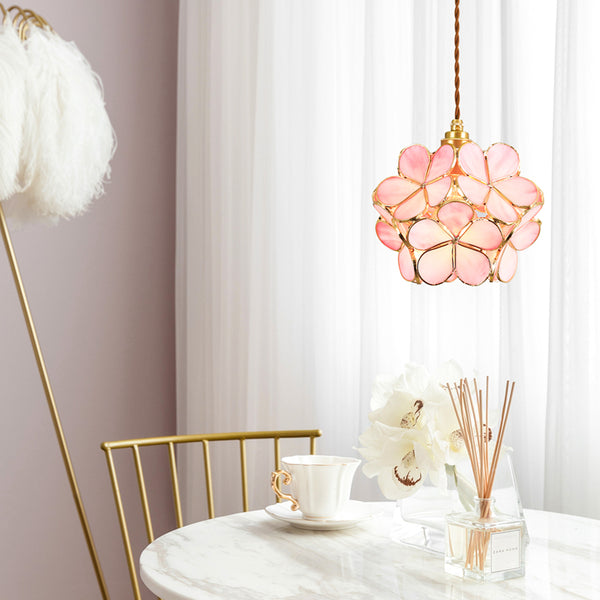 LED flower pendant lamp