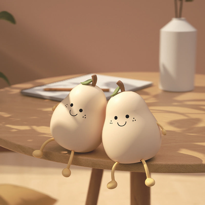 Lampka nocna w kształcie gruszki z regulacją światła