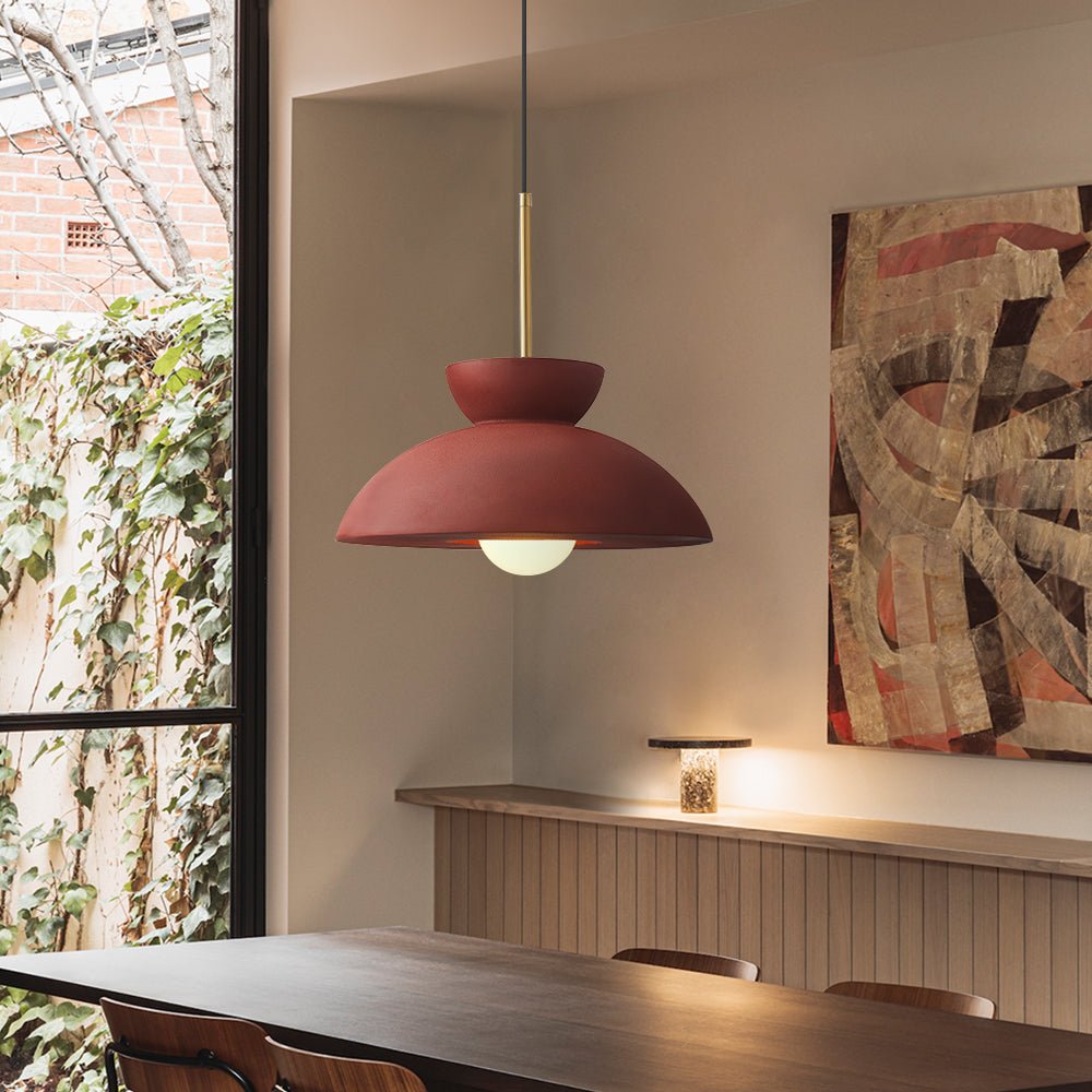 Klassieke koepelvormige hanglamp in Wabi Sabi-stijl
