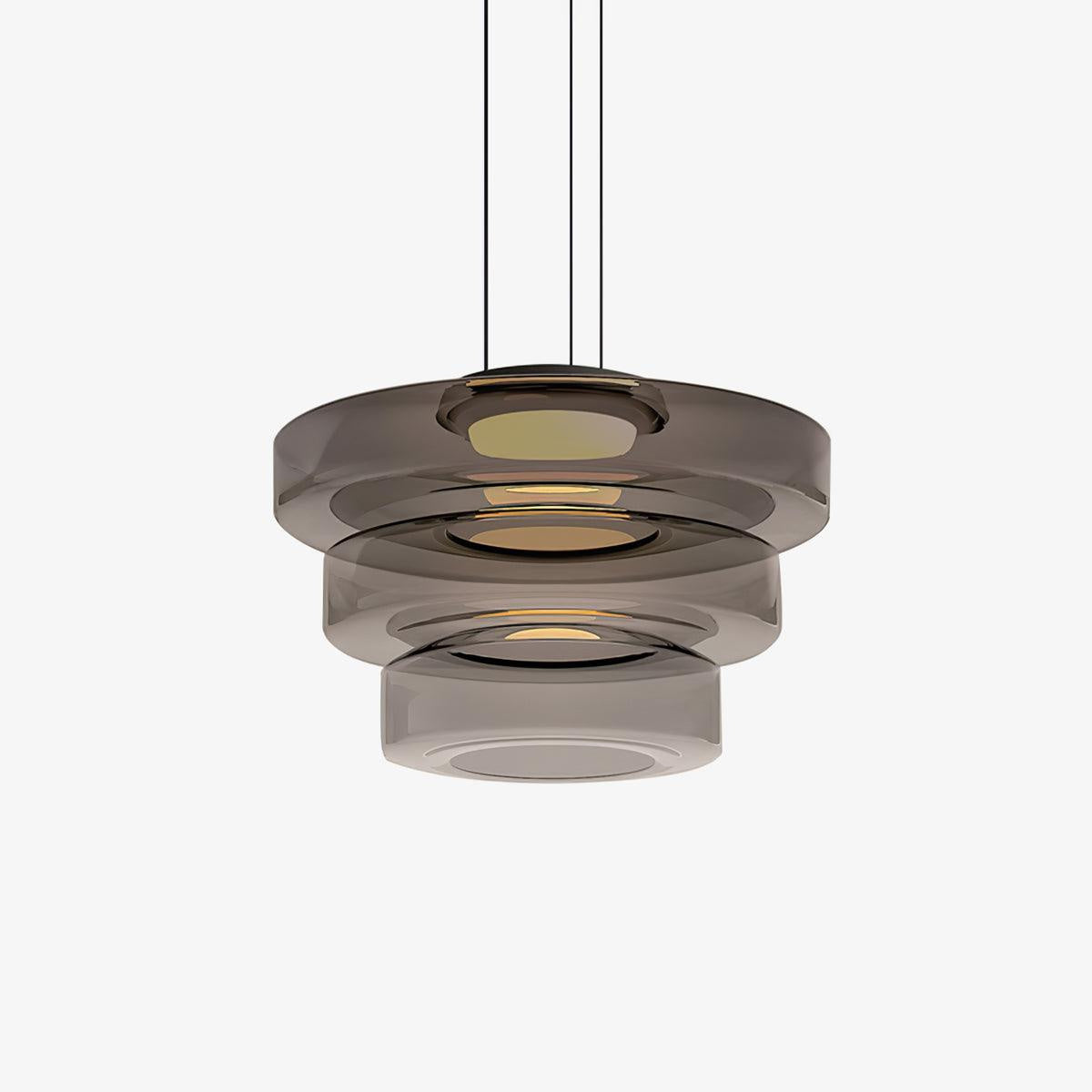 Regulowana Lampa Wisząca Minimalistyczna Szkło 26