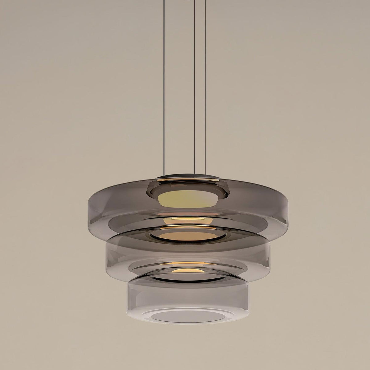 Regulowana Lampa Wisząca Minimalistyczna Szkło 2