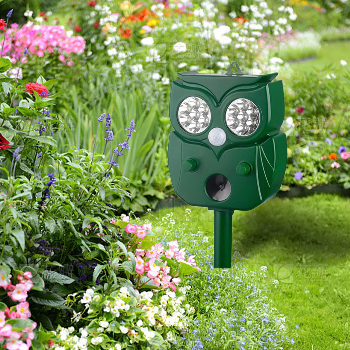Répulsif ultrasonique pour oiseaux et animaux pour jardin