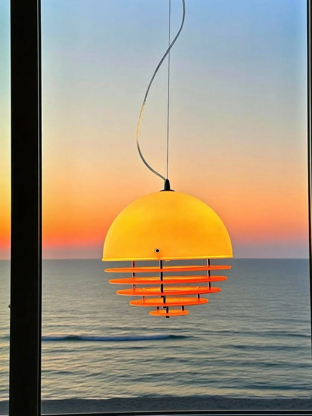 Minimalistyczna lampa wisząca Sunset Bauhaus