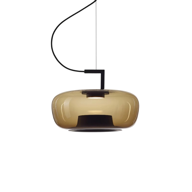 Klasyczna szklana lampa wisząca