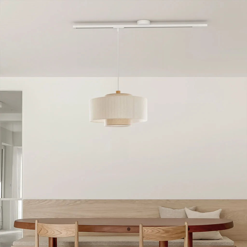 Verstelbare plafondrailhouder voor hanglamp