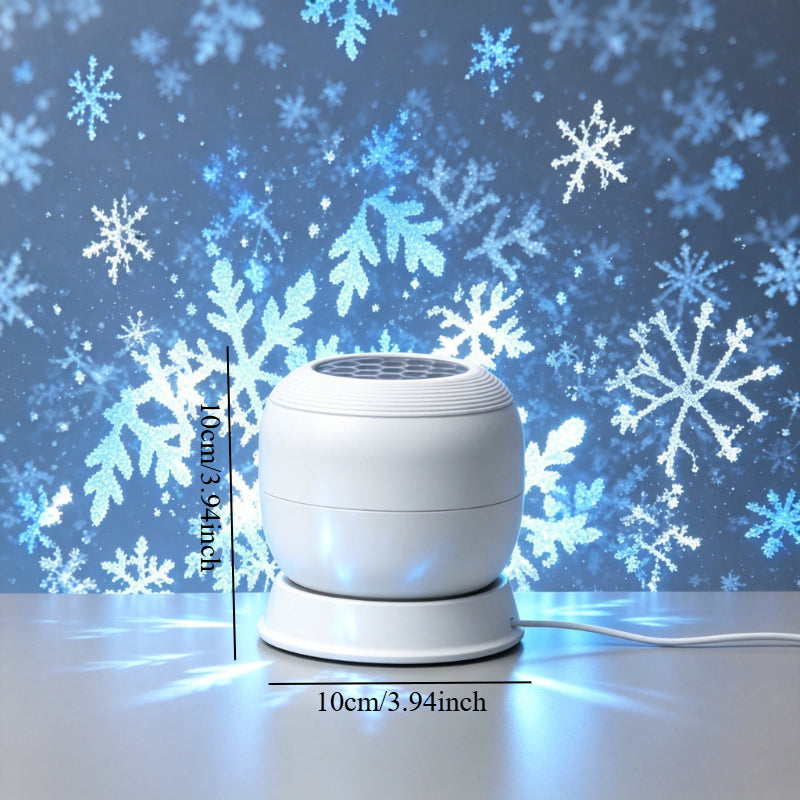 Projecteur LED de flocons de neige avec rotation à 360 degrés