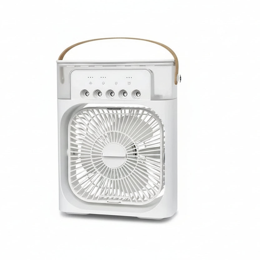 Portable mini humidifier with 2-in-1 fan – desktop cooling