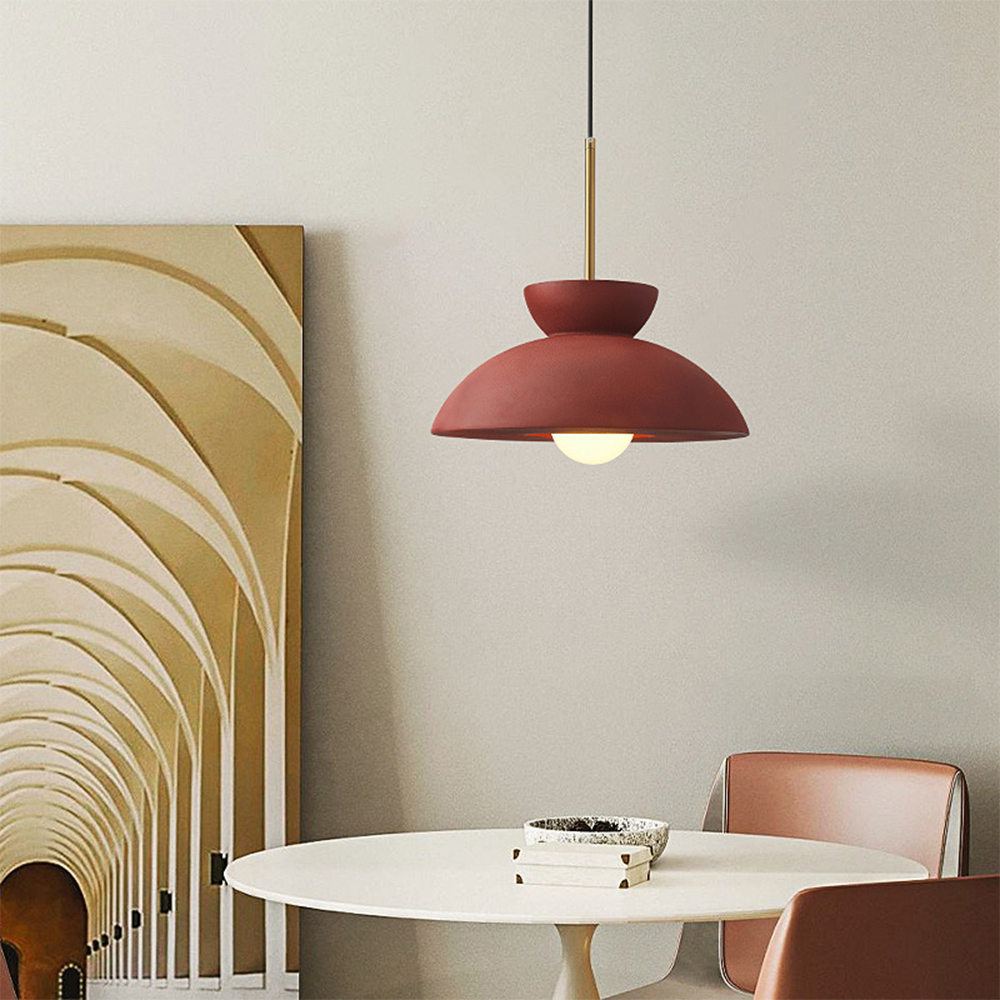 Klassieke koepelvormige hanglamp in Wabi Sabi-stijl