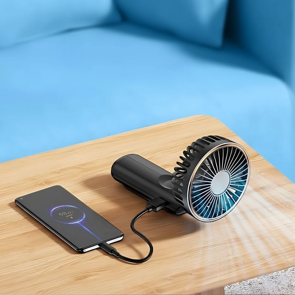 Mini wentylator ręczny – przenośny, ładowany przez USB