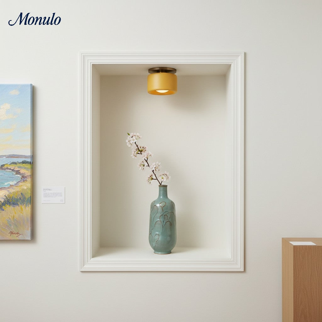 Nowoczesna porcelanowa lampa sufitowa montowana na płasko