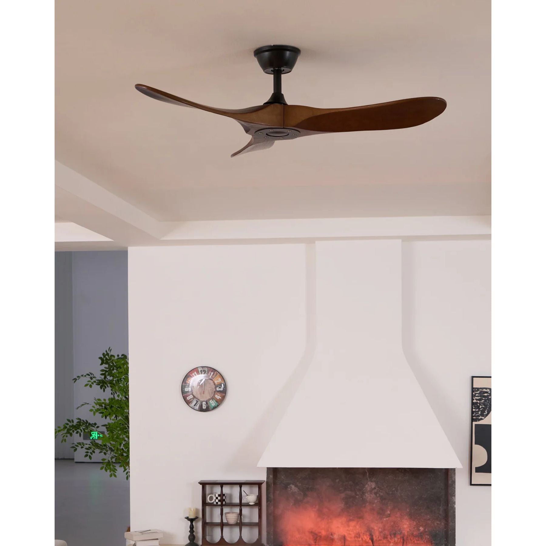 Modern wooden ceiling fan