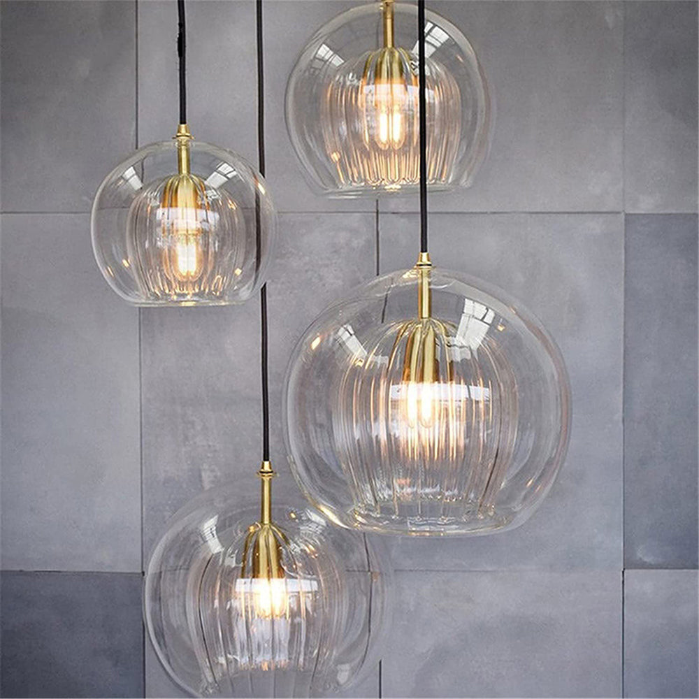 Elegancki Szklana lampa wisząca kula