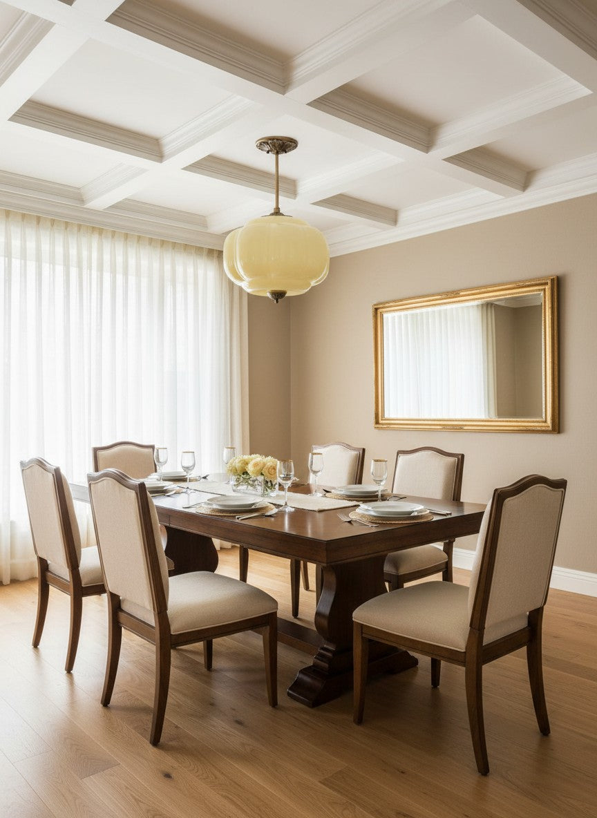 Klasyczna lampa wisząca w kształcie dyni szklana półpłaska