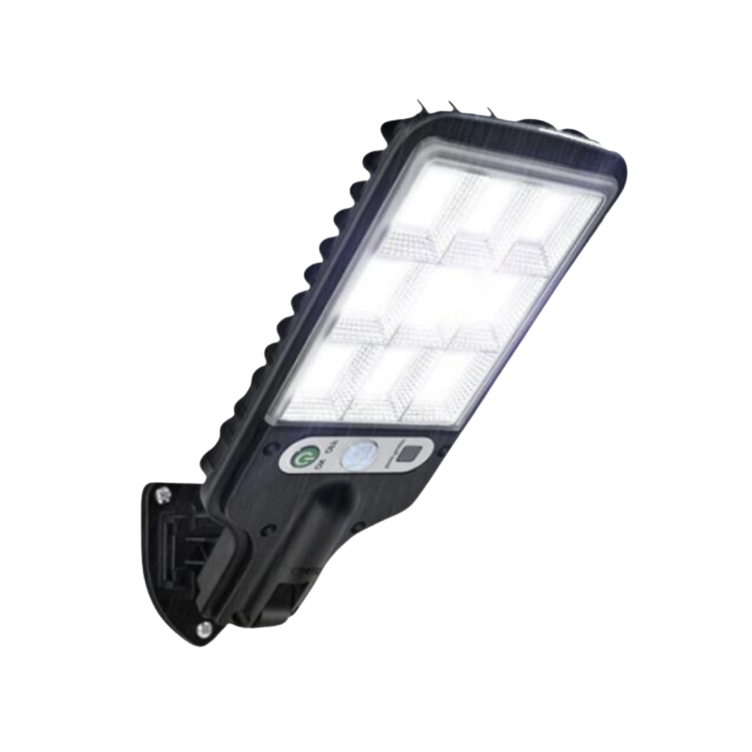 LED-zonne-energie lamp met zonnepaneel en bewegingssensor