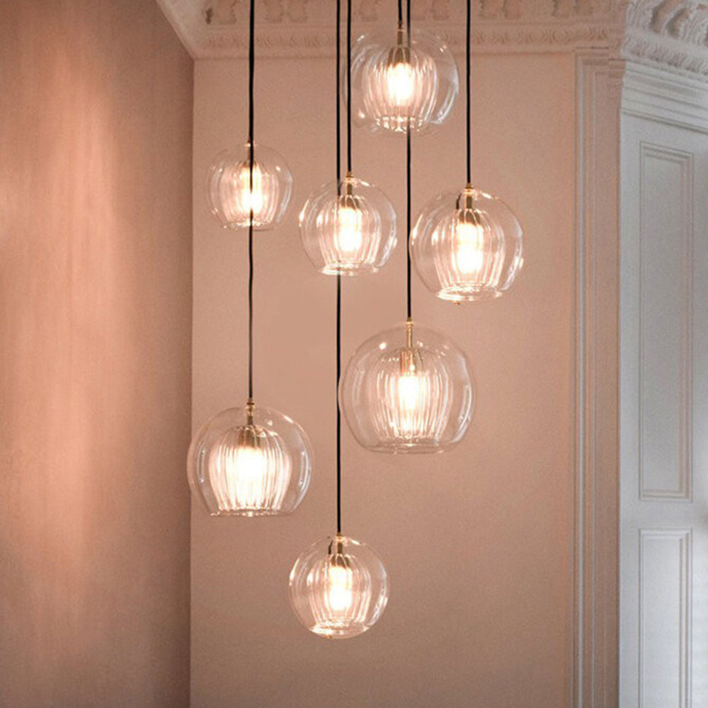 Elegante glazen hanglamp bol