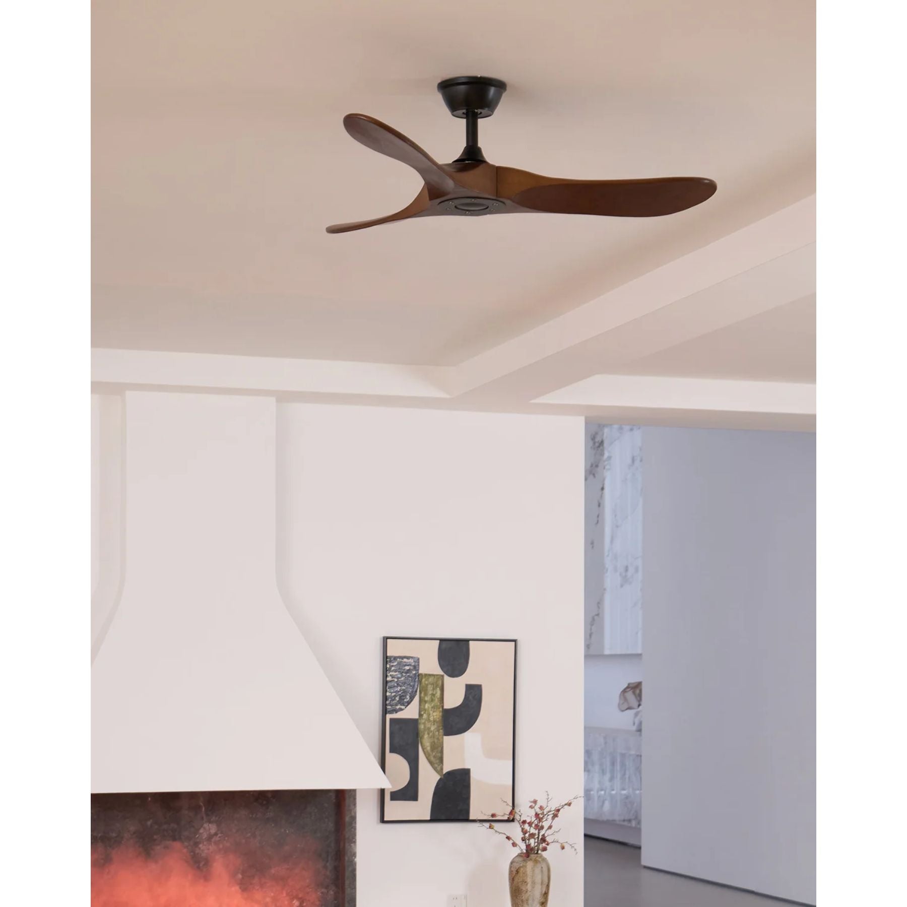 Modern wooden ceiling fan