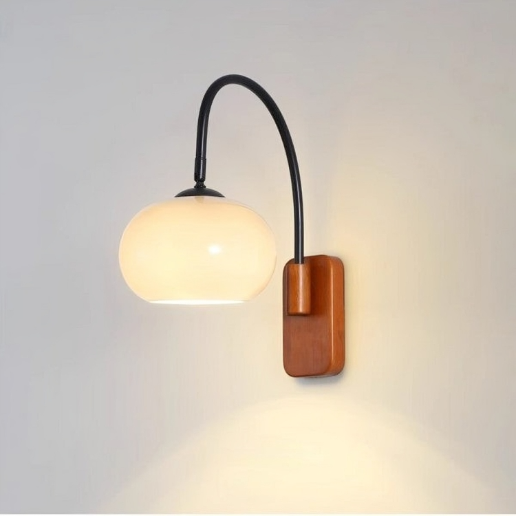 Minimalistyczna obrotowa lampa ścienna Khaki Bauhaus