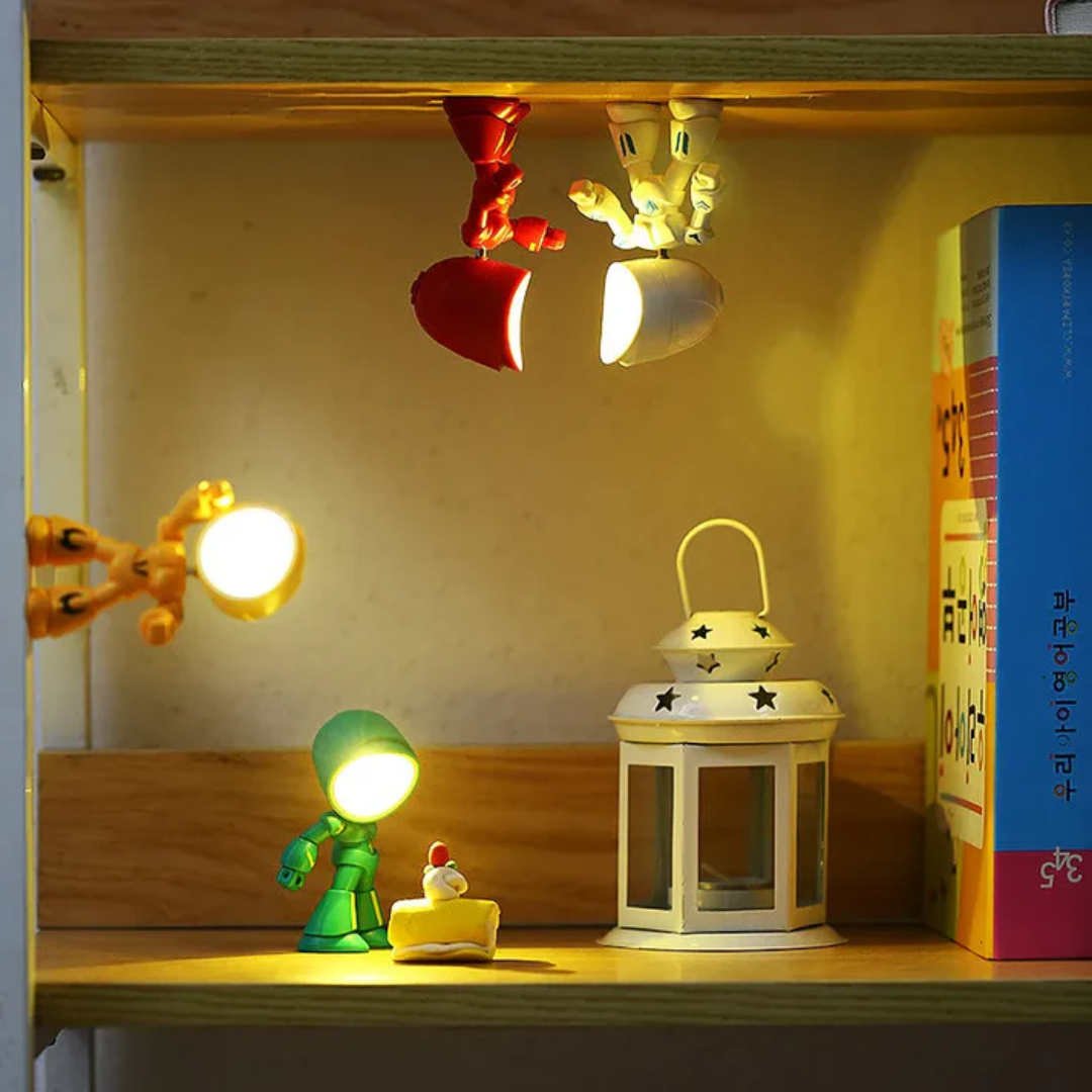 Moderne LED-bureaulamp geïnspireerd op robot