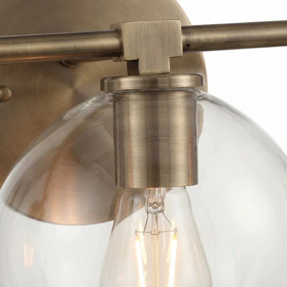 Moderne glazen badkamerwandlamp