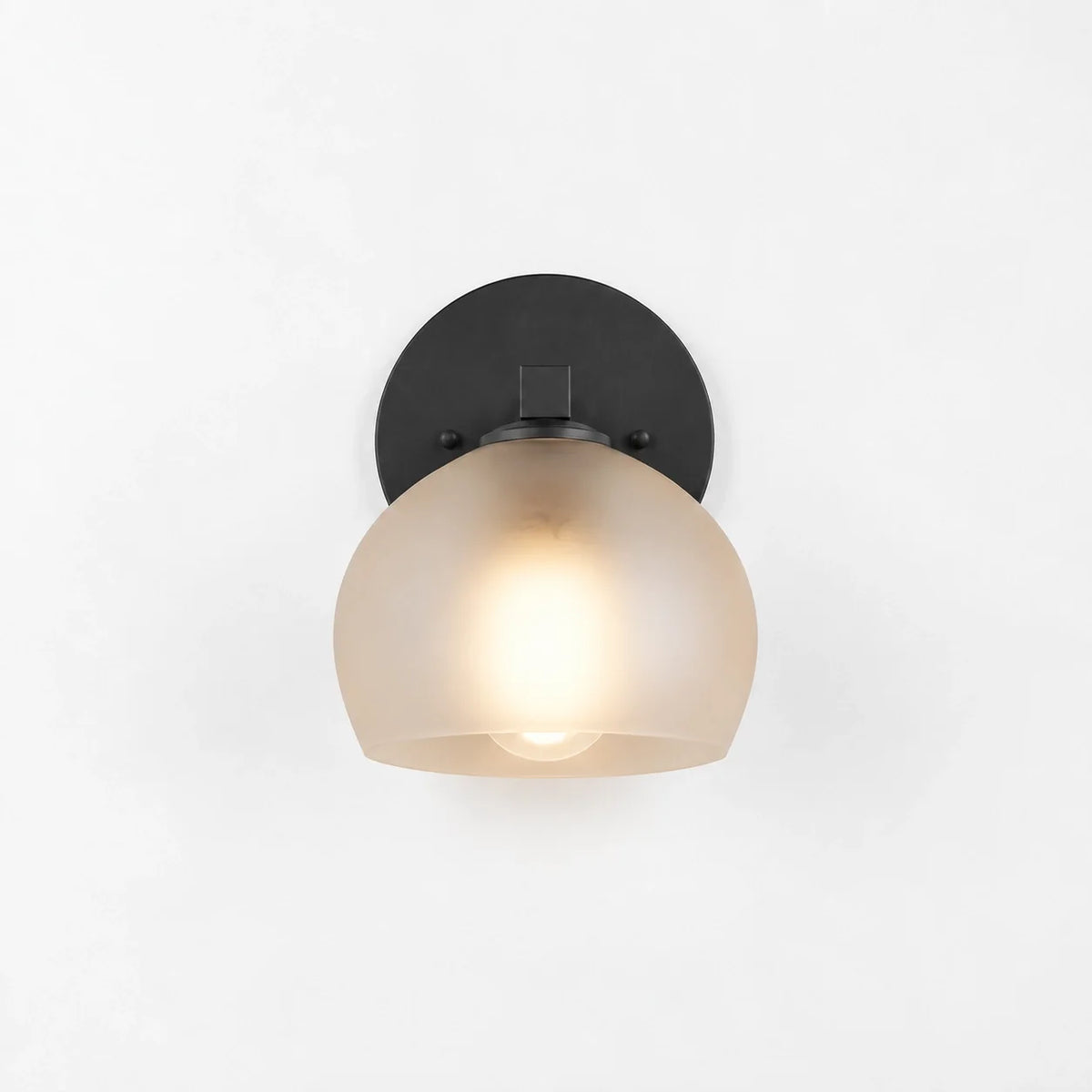 Moderne glazen badkamerwandlamp