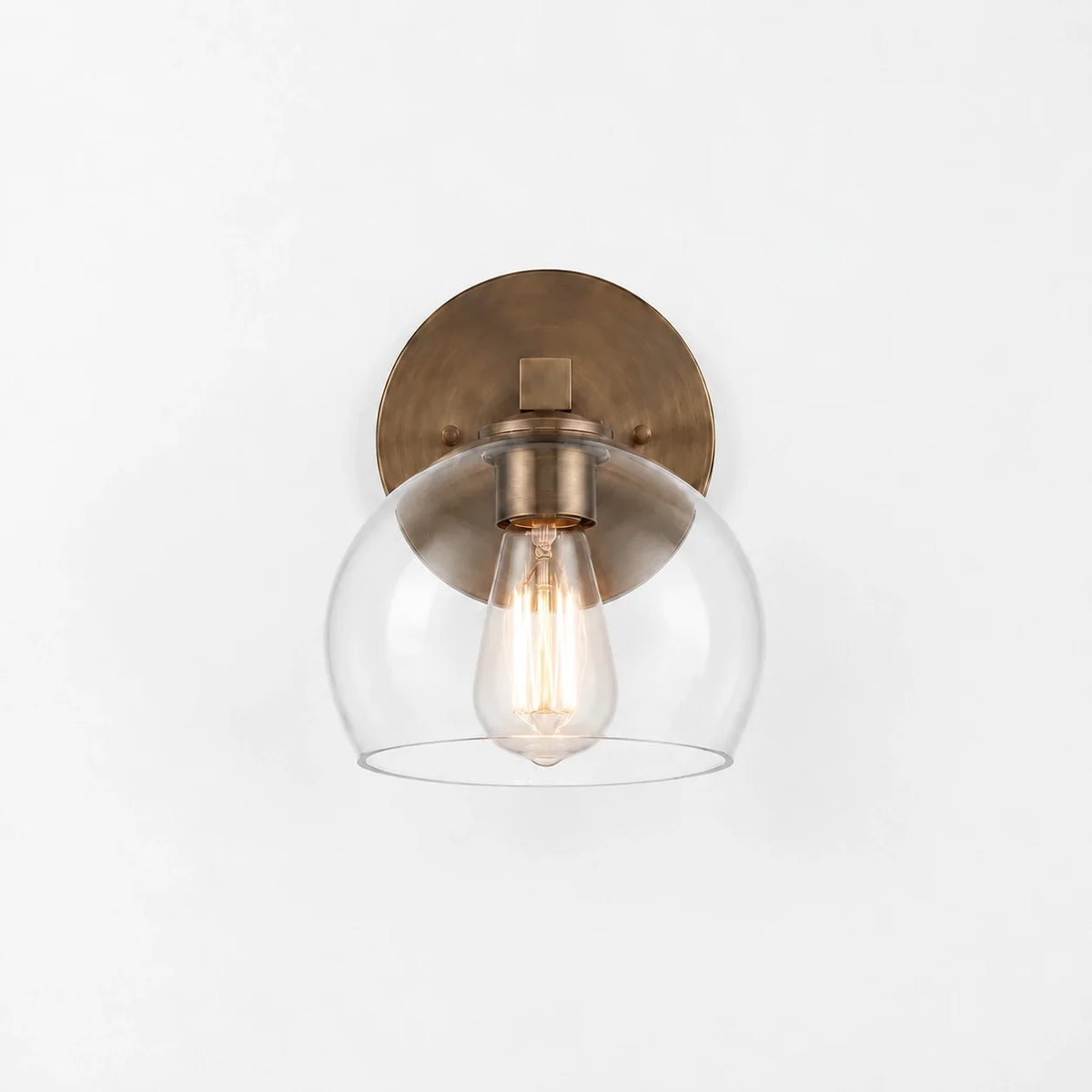 Moderne glazen badkamerwandlamp
