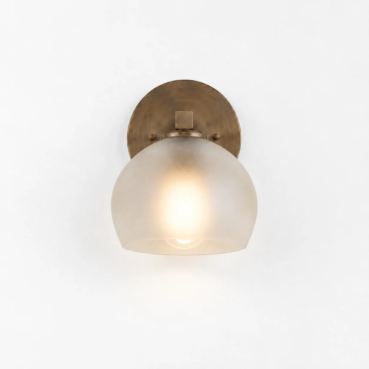 Moderne glazen badkamerwandlamp