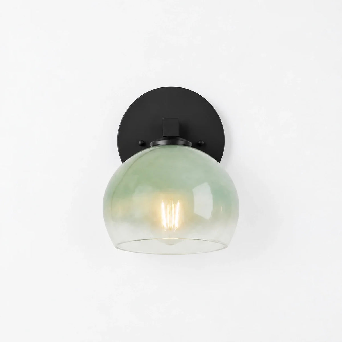 Moderne glazen badkamerwandlamp
