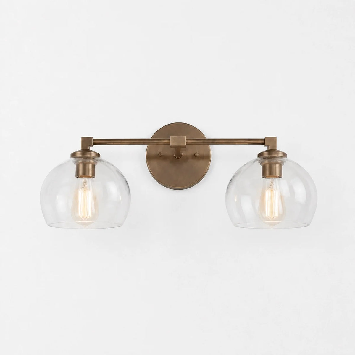 Moderne glazen badkamerwandlamp