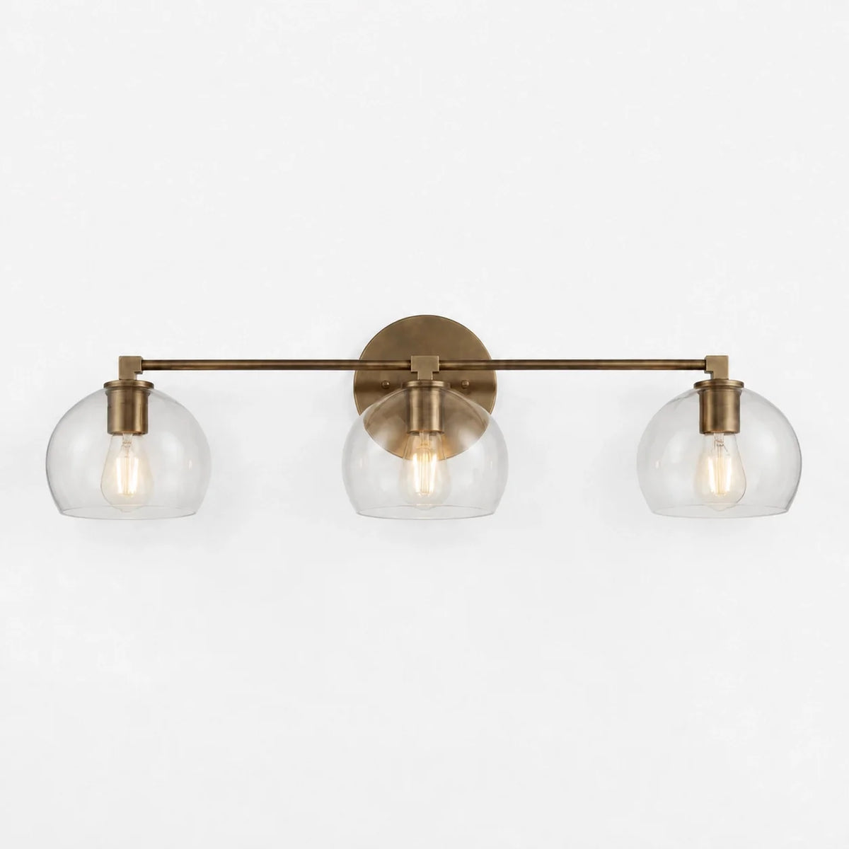 Moderne glazen badkamerwandlamp