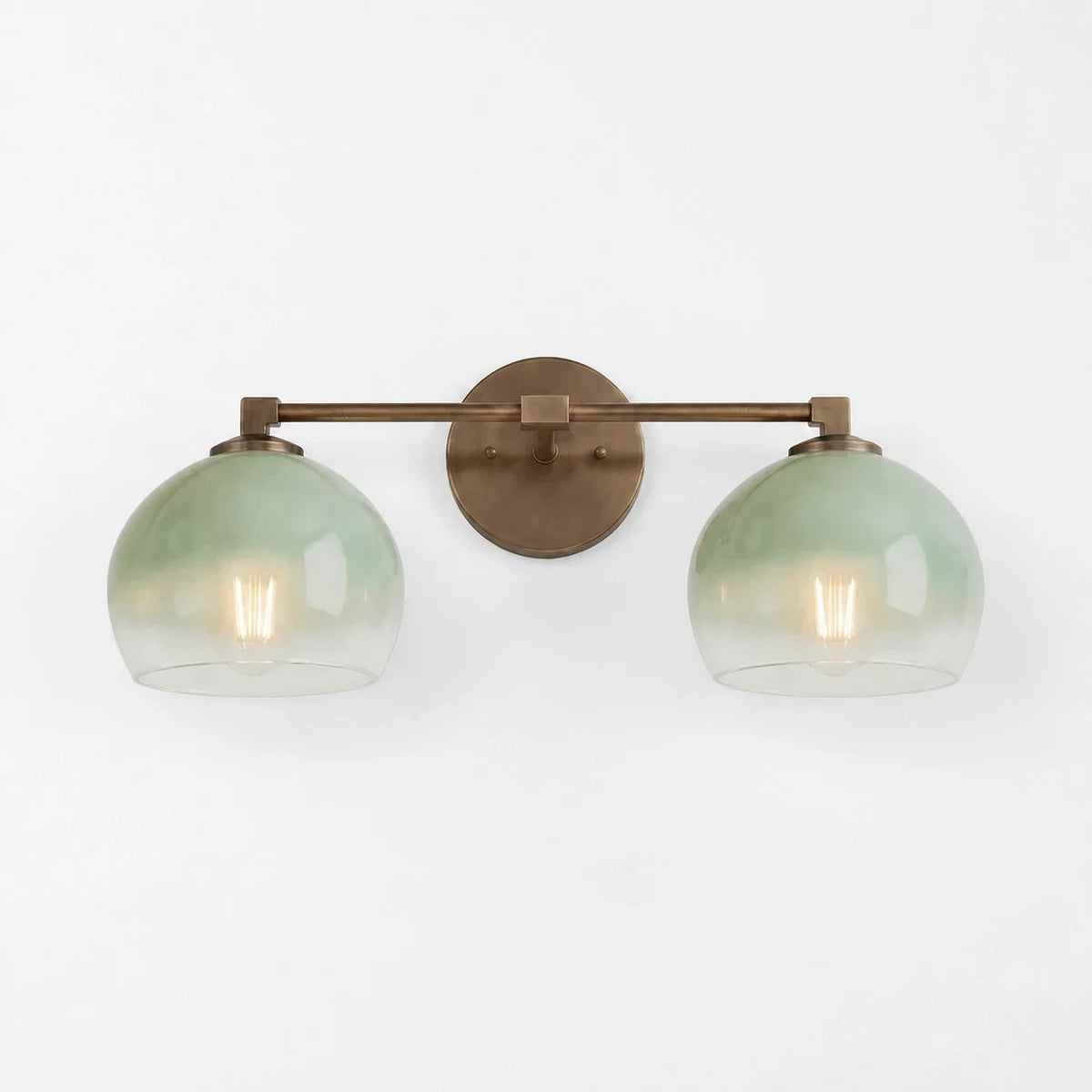 Moderne glazen badkamerwandlamp