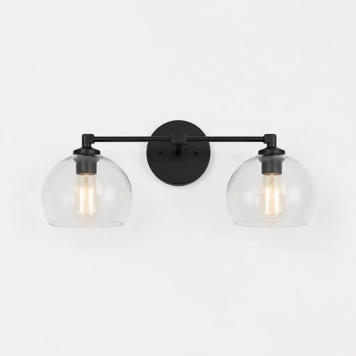 Moderne glazen badkamerwandlamp