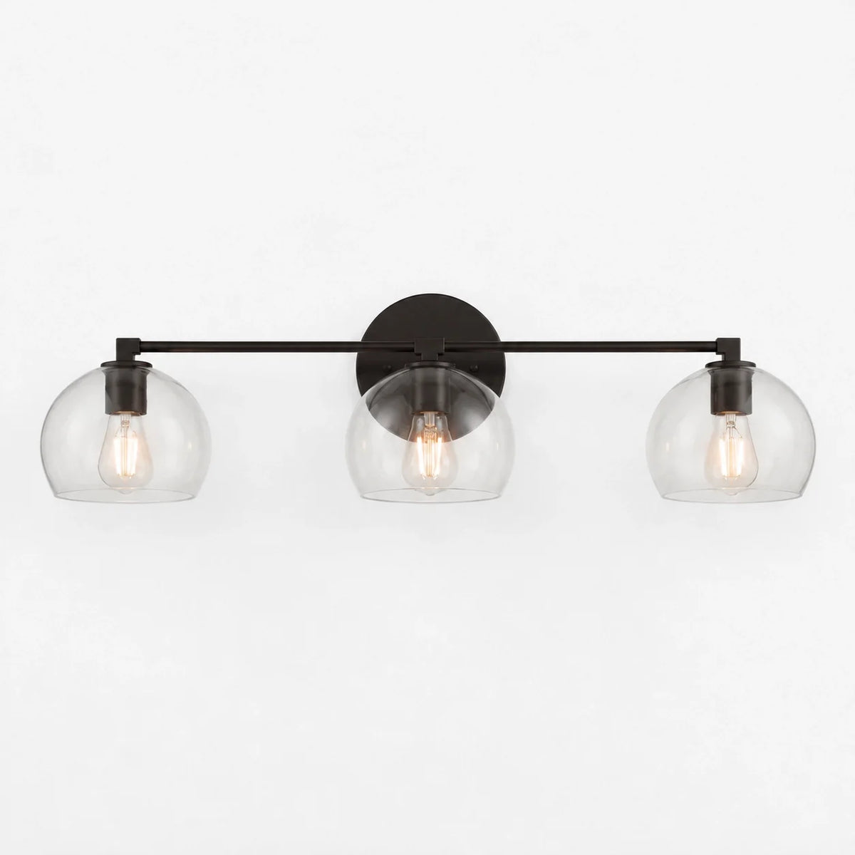 Moderne glazen badkamerwandlamp