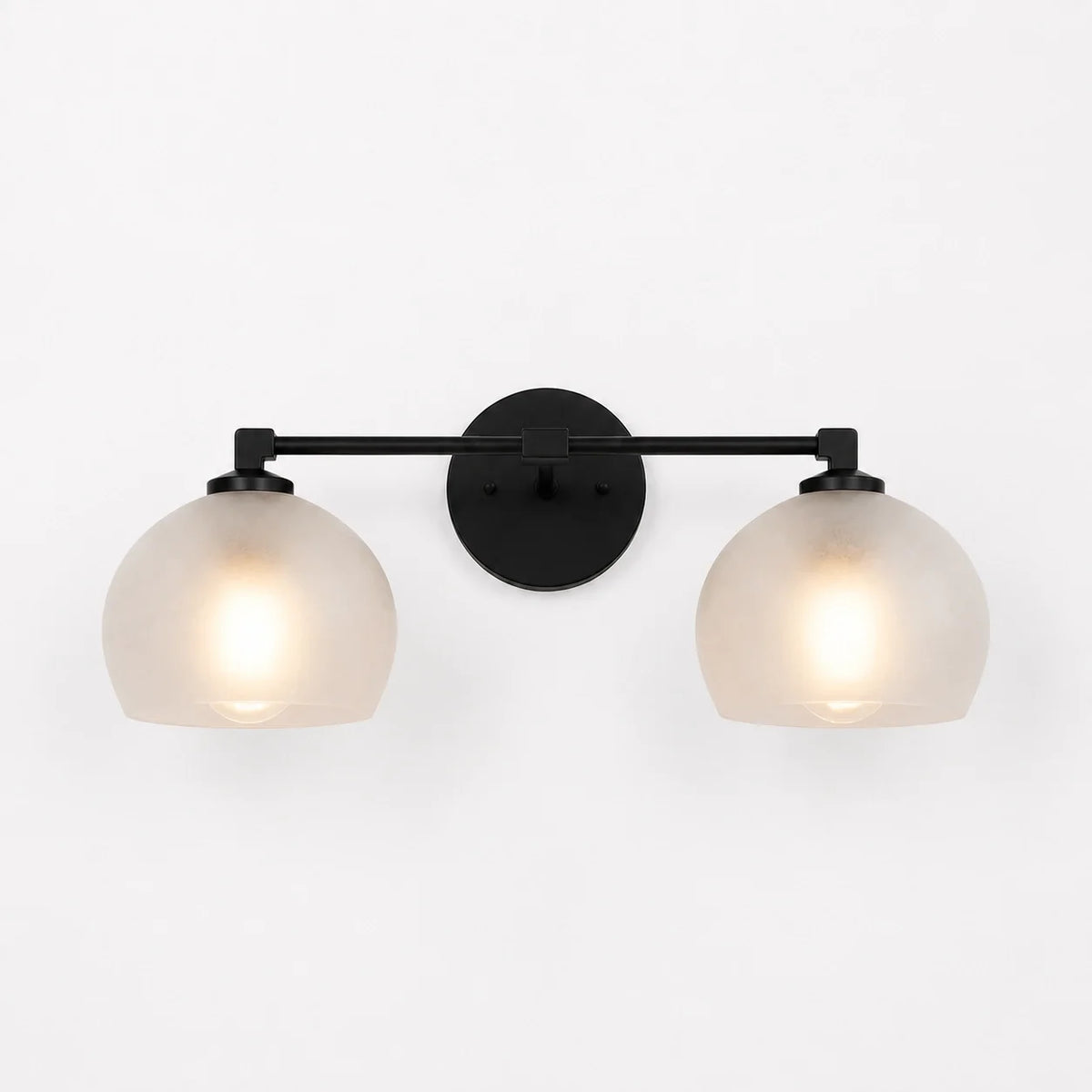 Moderne glazen badkamerwandlamp